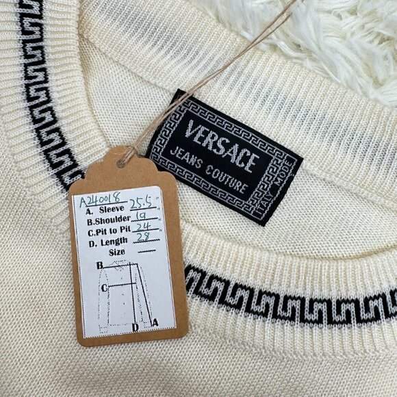 Versace Wool Vintage Sweater Unisex - Picture 3 of 12